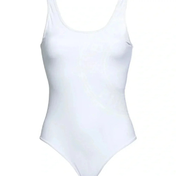 Burberry white one piece swimsuit B947 - Picture 3 of 9